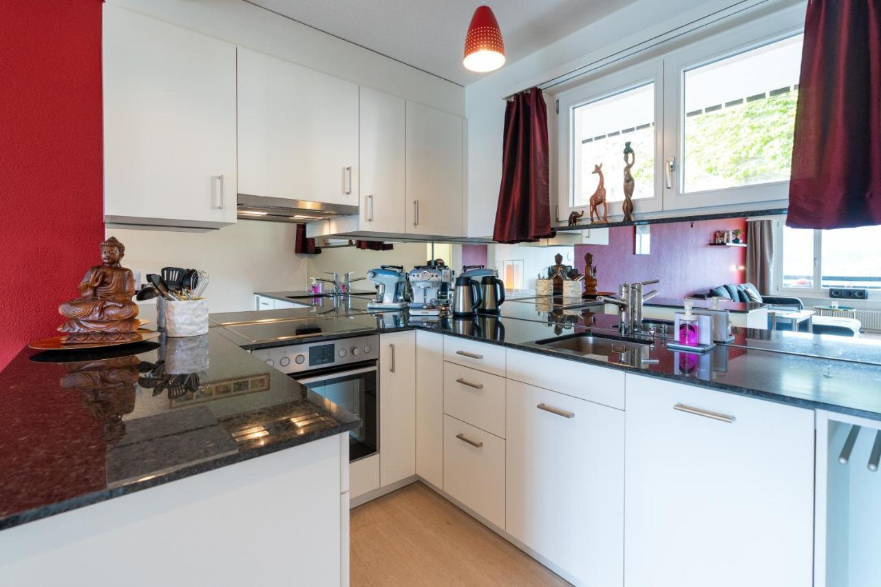 -Panorama-Bergblick- Dampfbad-Dusche Und Aussenbett Apartamento Flims Exterior foto