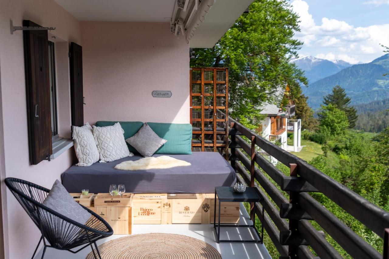 -Panorama-Bergblick- Dampfbad-Dusche Und Aussenbett Apartamento Flims Exterior foto